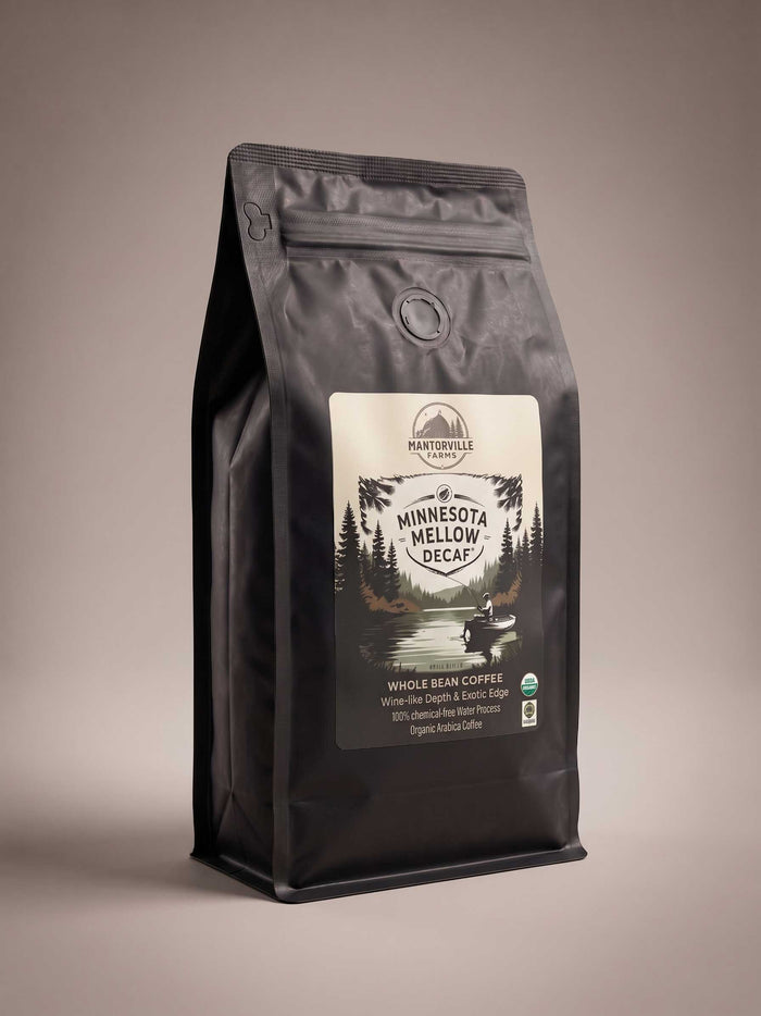 Minnesota Mellow Organic Decaf Coffee | Medium Dark Roast, Fair Trade - FREE Shipping