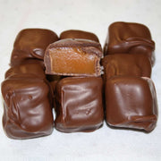 Dark chocolate covered caramels from Mantorville Farms