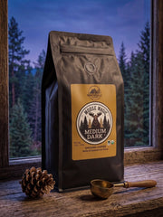 Moose Magic organic coffee whole beans