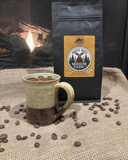 Moose Magic organic medium dark roast coffee bag