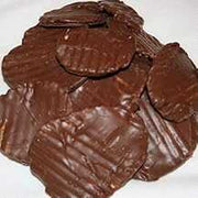 Potato chips covered in dark chocolate from Mantorville Farms