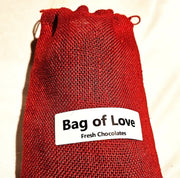 Red Bag of Love with milk and dark chocolate assortment